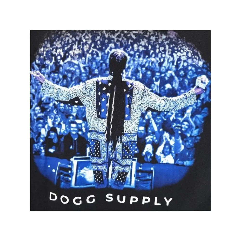 Snoop Dogg T Shirt Mens Size Large Black Dogg Supply Rap Hip Hop